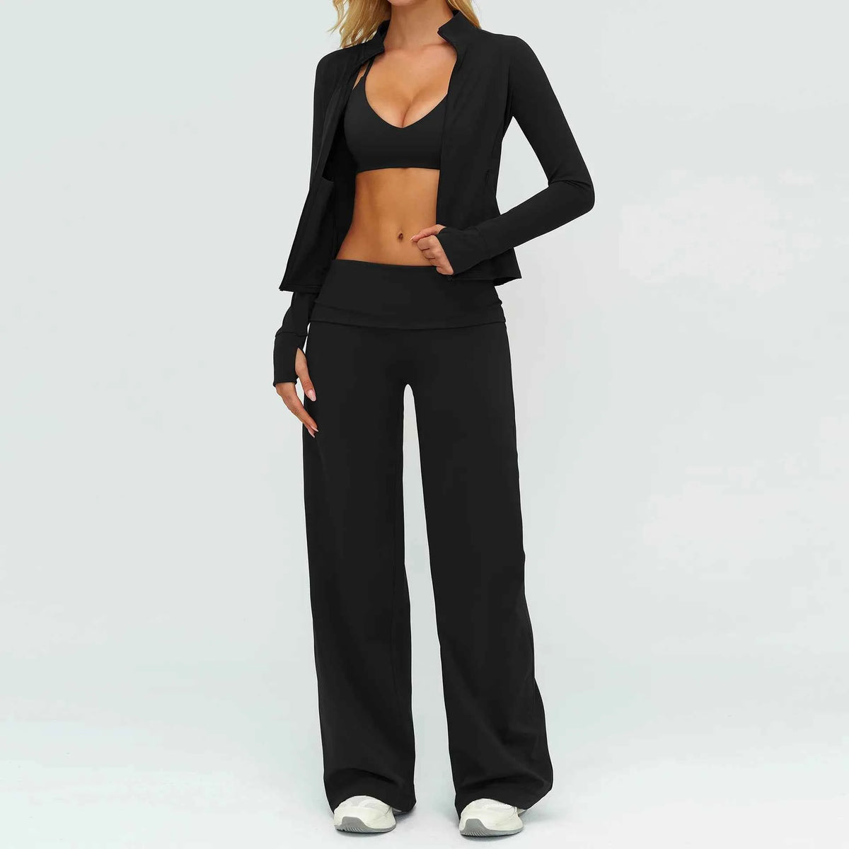 Womens Casual Yoga Tracksuit Set