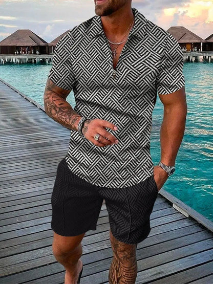 Bellanica - 3D Stripe Men's Summer Set