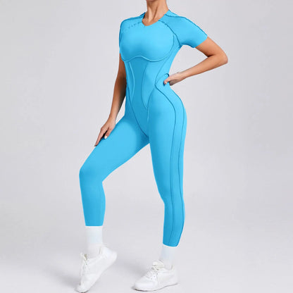 Bellanica - One-piece padded backless slim jumpsuit