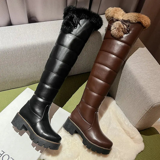 Bellanica - Women’s warm platform snow boots