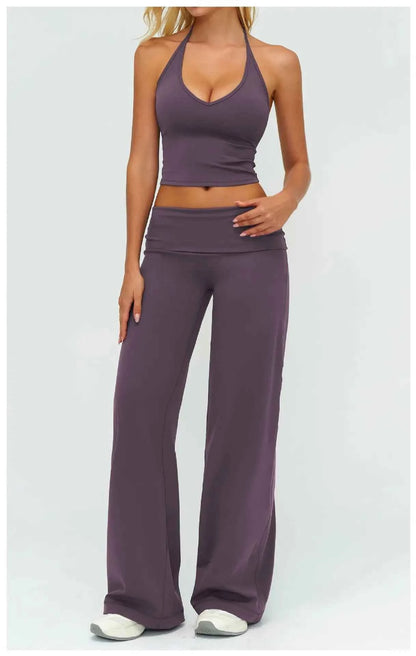 Womens Casual Yoga Tracksuit Set
