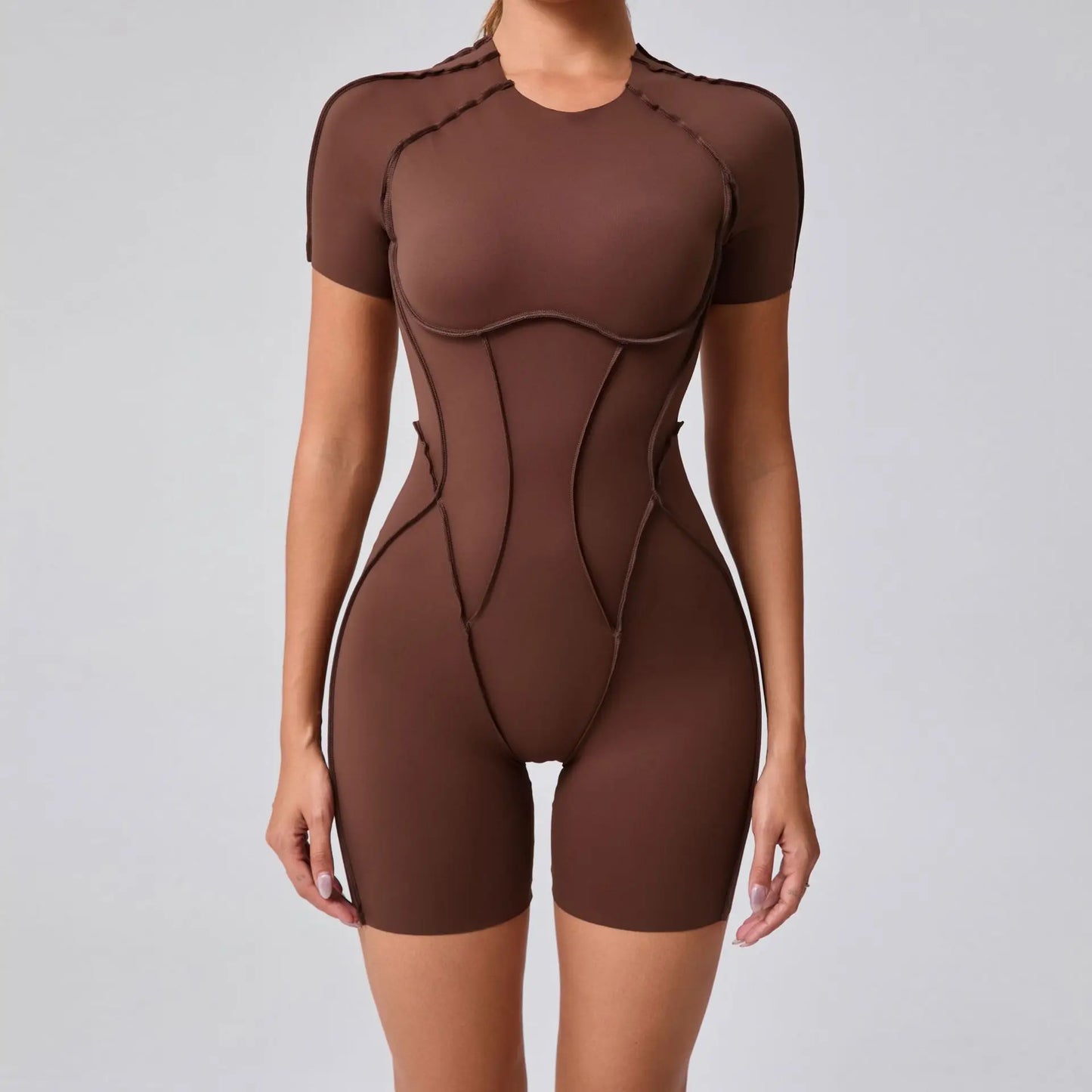 Bellanica - One-piece padded backless slim jumpsuit