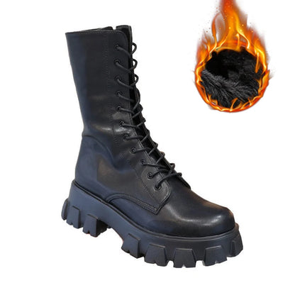 Bellanica - Lace-up platform winter boots