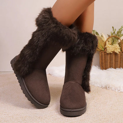 Bellanica - Plush faux fur boots