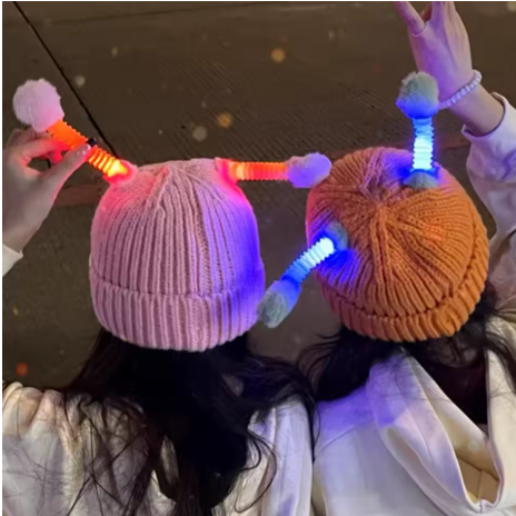 Bellanica - Cute luminous warm knitted ear hat