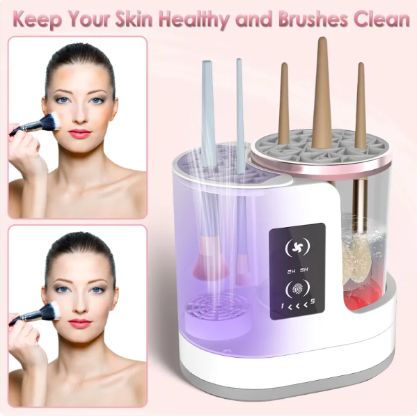 Bellanica - Kit de nettoyage pour pinceaux de maquillage électriques 