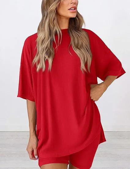 Casual Pocket Shorts Two-Piece Set