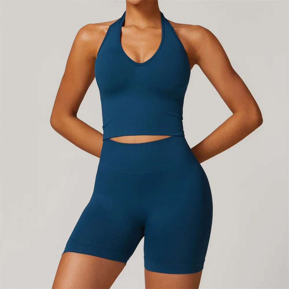Bellanica - Seamless high-waist push-up shorts