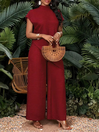 Women’s sleeveless top and wide-leg pants set