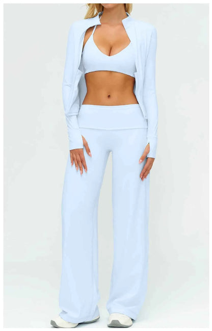 Womens Casual Yoga Tracksuit Set