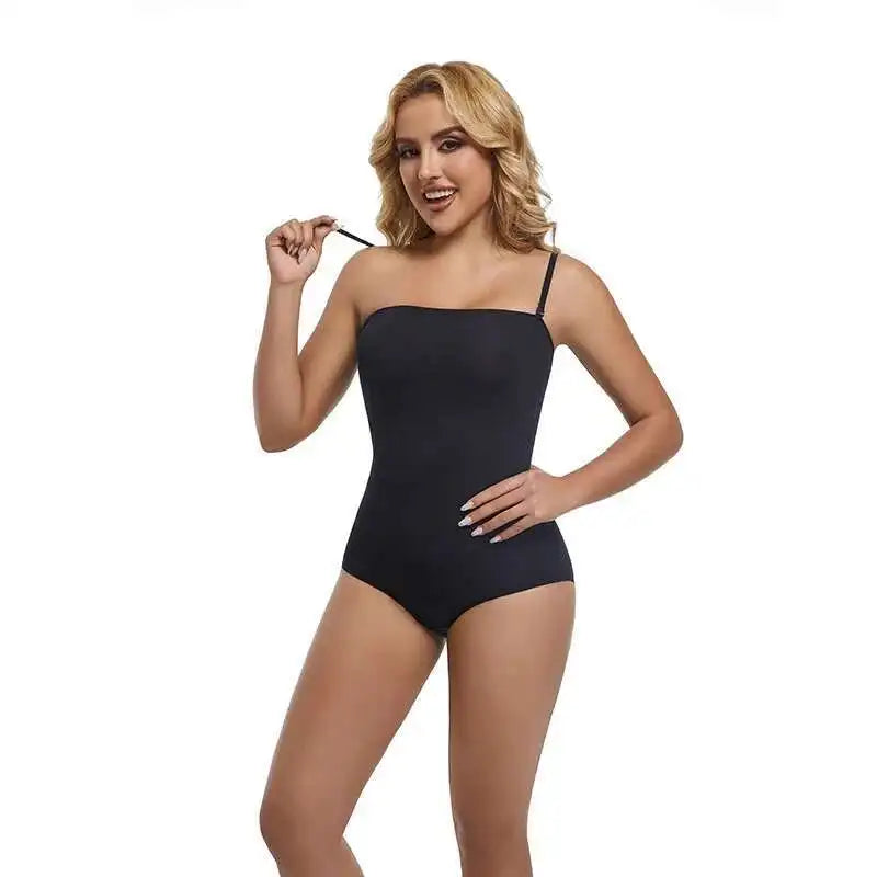 Body gainant sans bretelles et sans couture pour femme - Bellanica