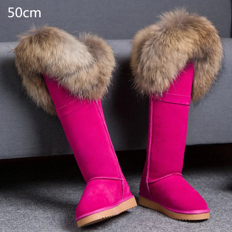 Bellanica - Fox fur leather boots