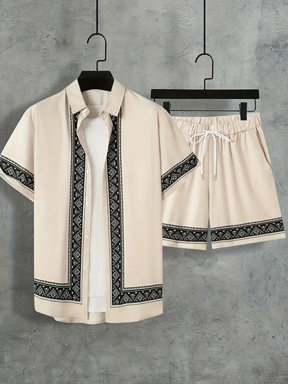 Bellanica - Coconut Tree Gradient Summer Outfit Set