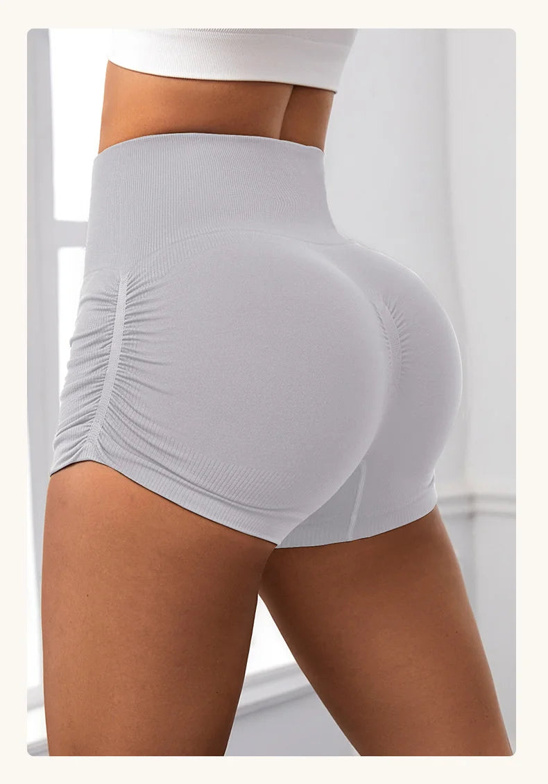 Bellanica - Seamless high-waist scrunch shorts