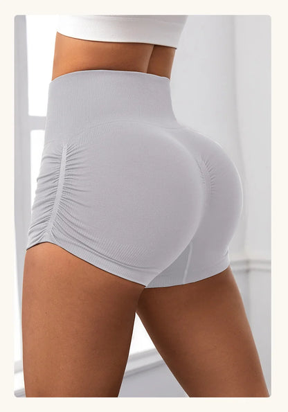 Bellanica - Seamless high-waist scrunch shorts
