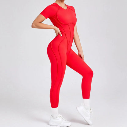 Bellanica - One-piece padded backless slim jumpsuit