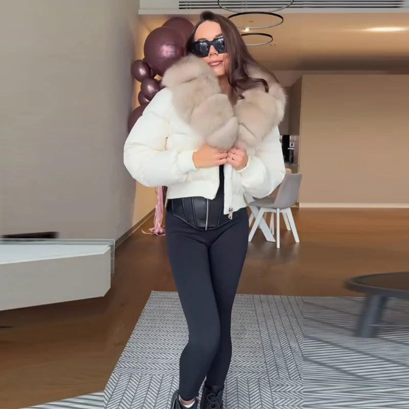 Bellanica - Women's warm belted hooded winter parka