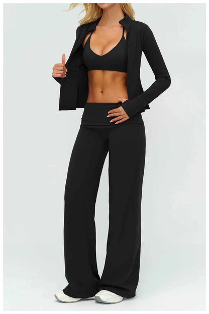 Womens Casual Yoga Tracksuit Set