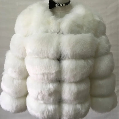 Bellanica - Faux Fur Women Coats Solid