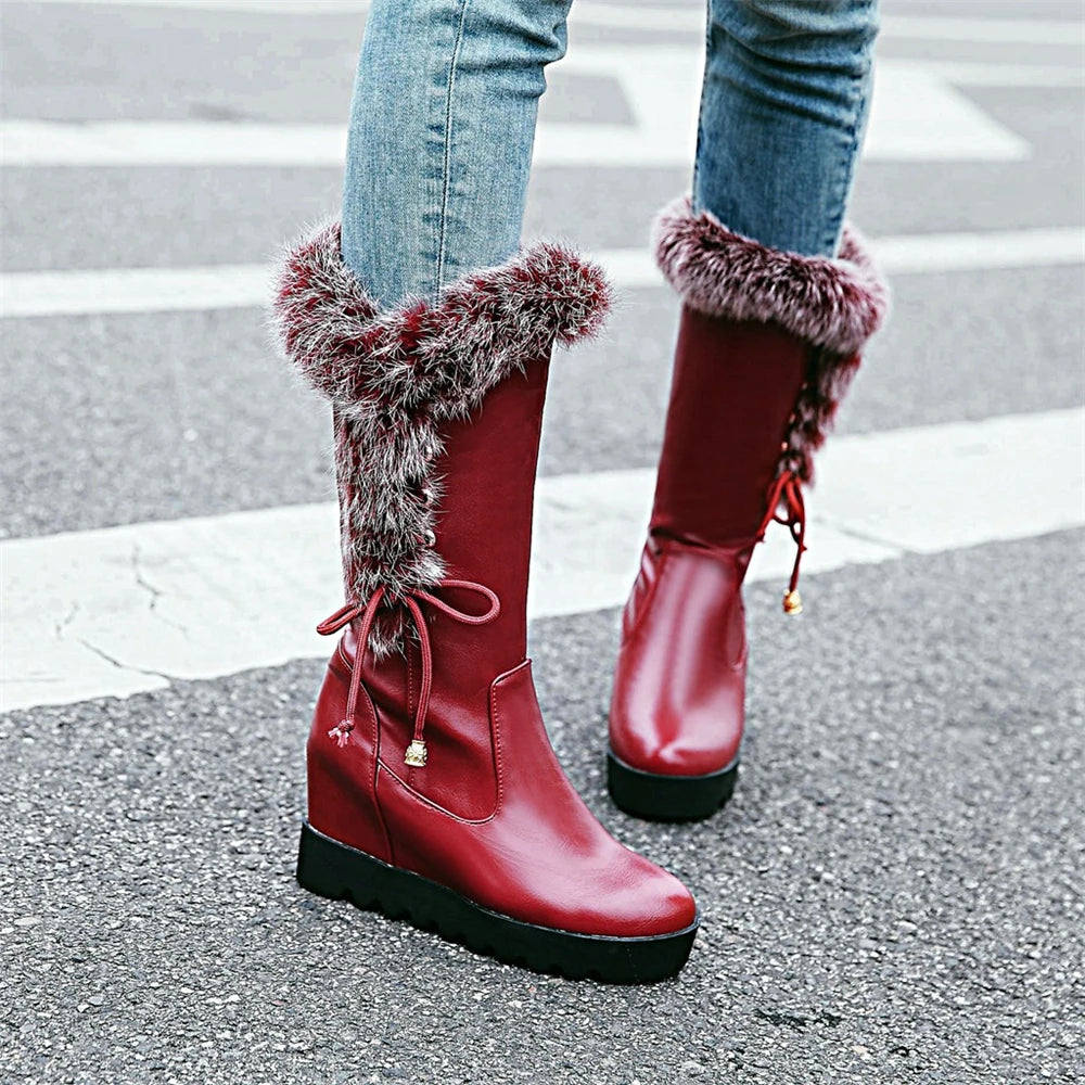 Bellanica - Fur mid-calf boots