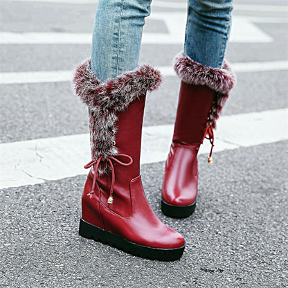 Bellanica - Fur mid-calf boots