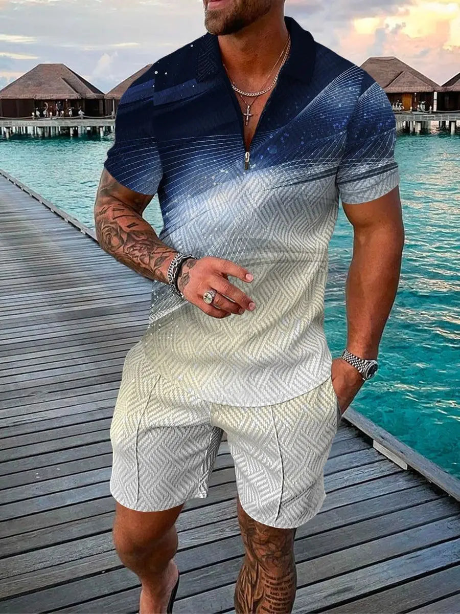 Bellanica - 3D Stripe Men's Summer Set