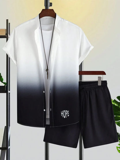 Bellanica - Coconut Tree Gradient Summer Outfit Set