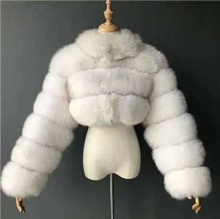 Bellanica - Women’s Short Faux-Fur Jacket