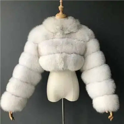 Bellanica - Women’s Short Faux-Fur Jacket