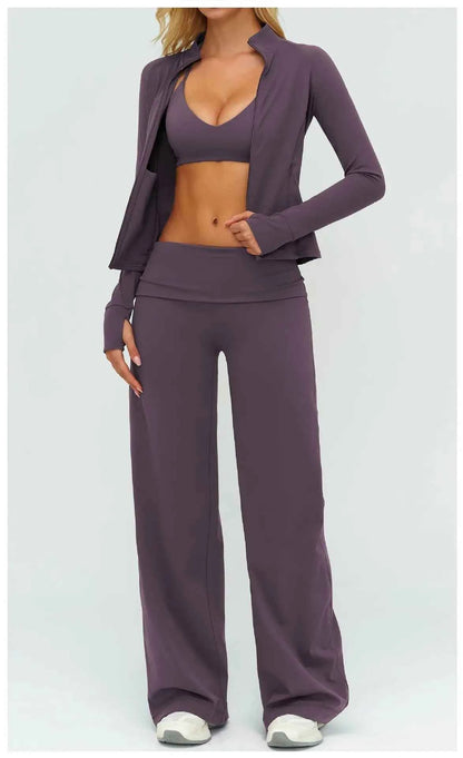 Womens Casual Yoga Tracksuit Set