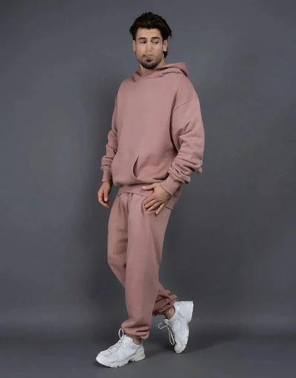 Bellanica - Fleece-Lined Thick Hooded Sweatshirt Set