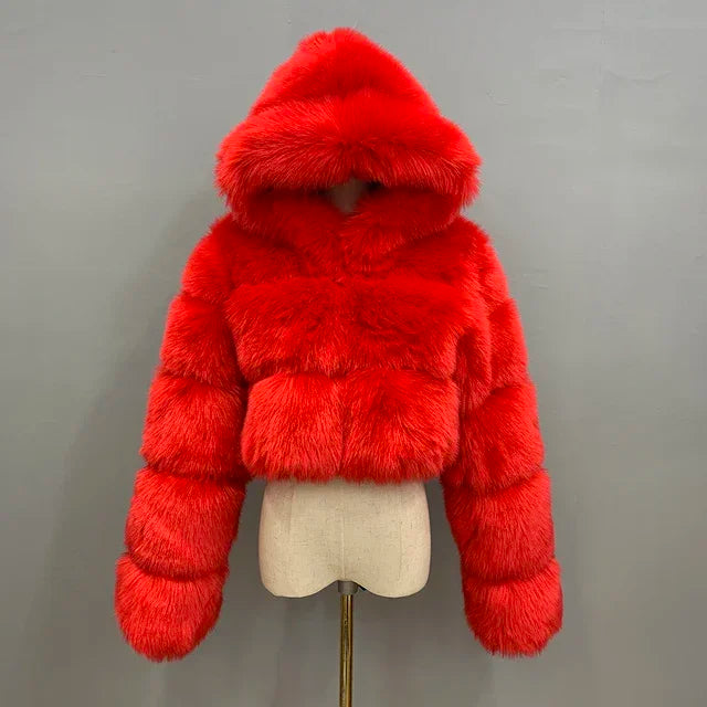 Bellenica - Pink Faux Fur Coat