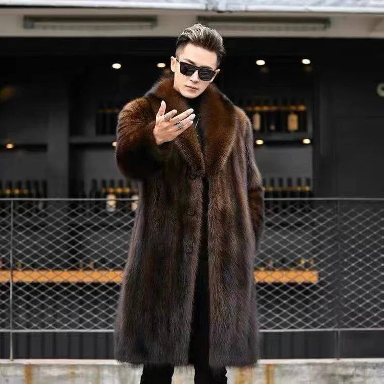 Bellanica - Men’s Long Faux-Fur Coat