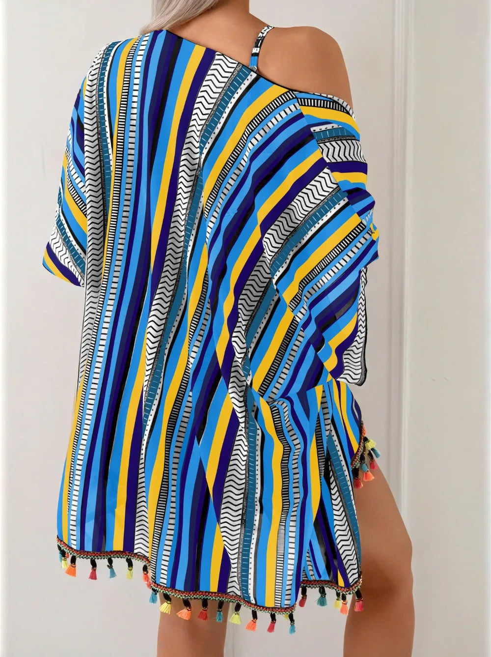 Tassel Bikini Set with Cover-Up