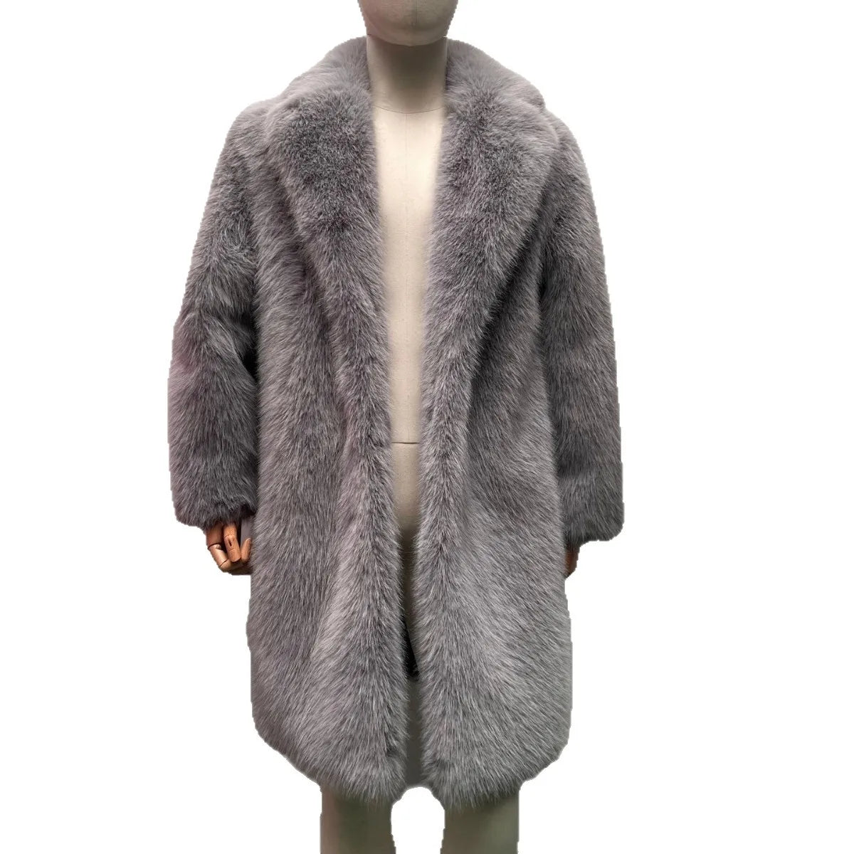 Bellanica - Men's Faux Fur Overcoat