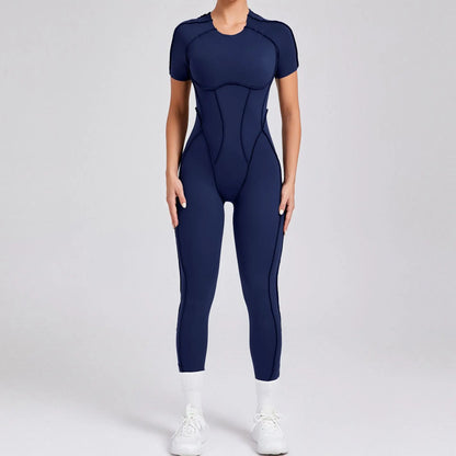 Bellanica - One-piece padded backless slim jumpsuit