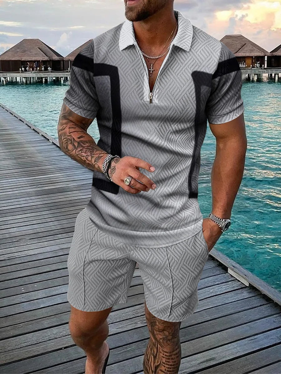 Bellanica - 3D Stripe Men's Summer Set