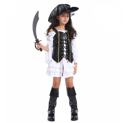 Bellanica - Girls' Pirate Halloween Party Costume