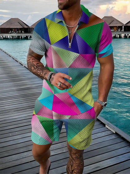 Bellanica - 3D Geometric Print Men's Set