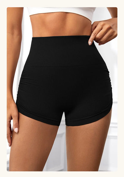 Bellanica - Seamless high-waist scrunch shorts