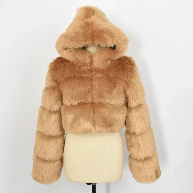 Bellenica - Pink Faux Fur Coat