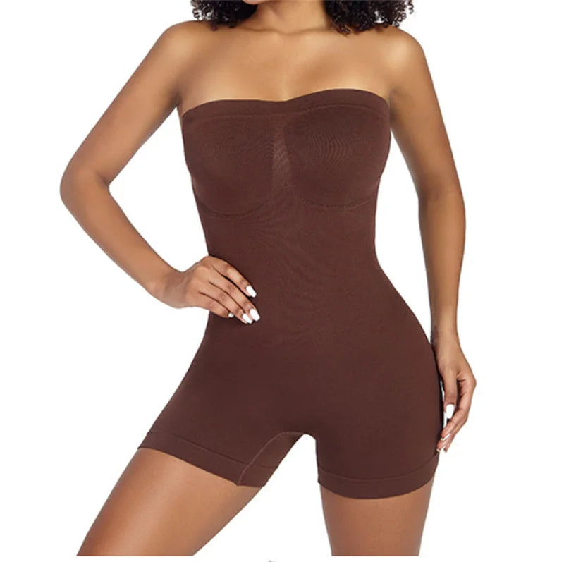 Strapless Seamless Tummy Control Shaper Top