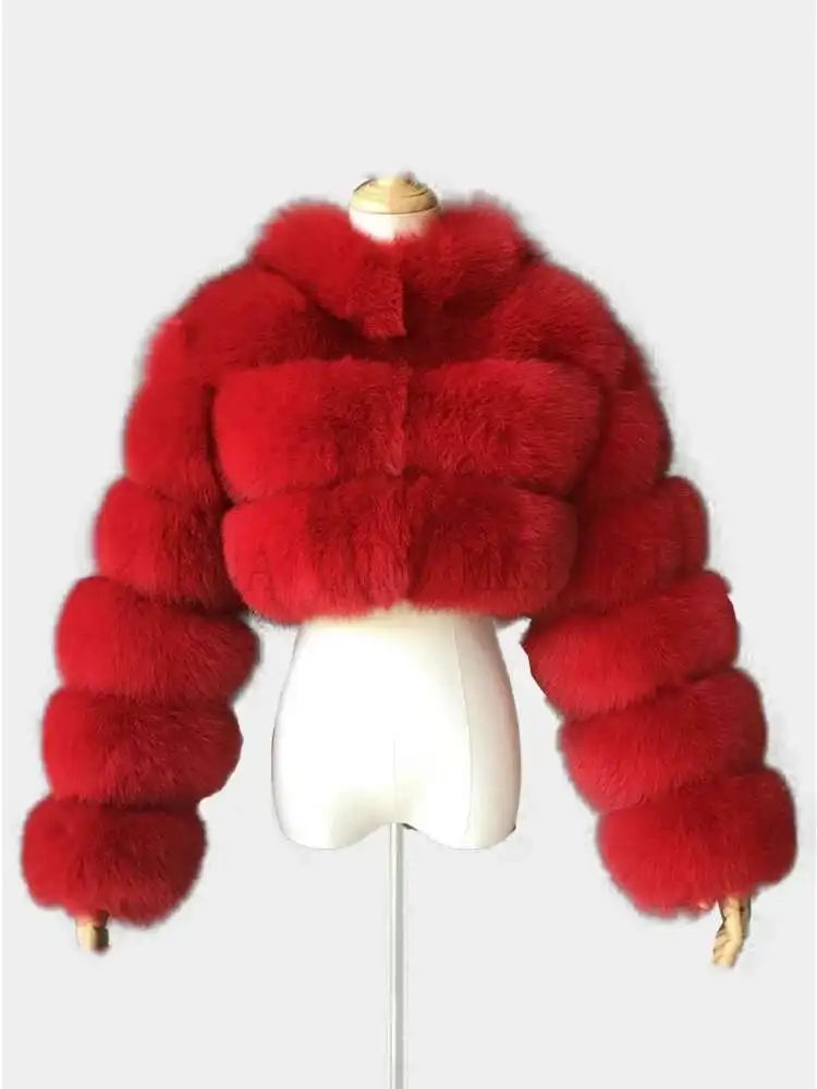 Bellanica - Women’s Short Faux-Fur Jacket