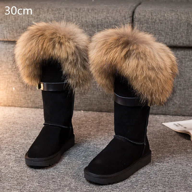 Bellanica - Fox fur leather boots