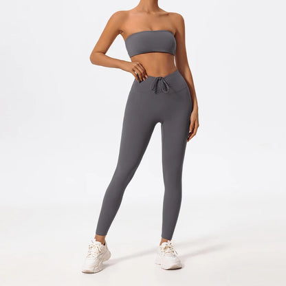 Bellanica - Women’s strapless workout bra set