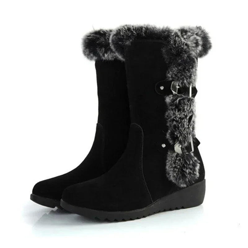 Bellanica - Fur mid-calf boots