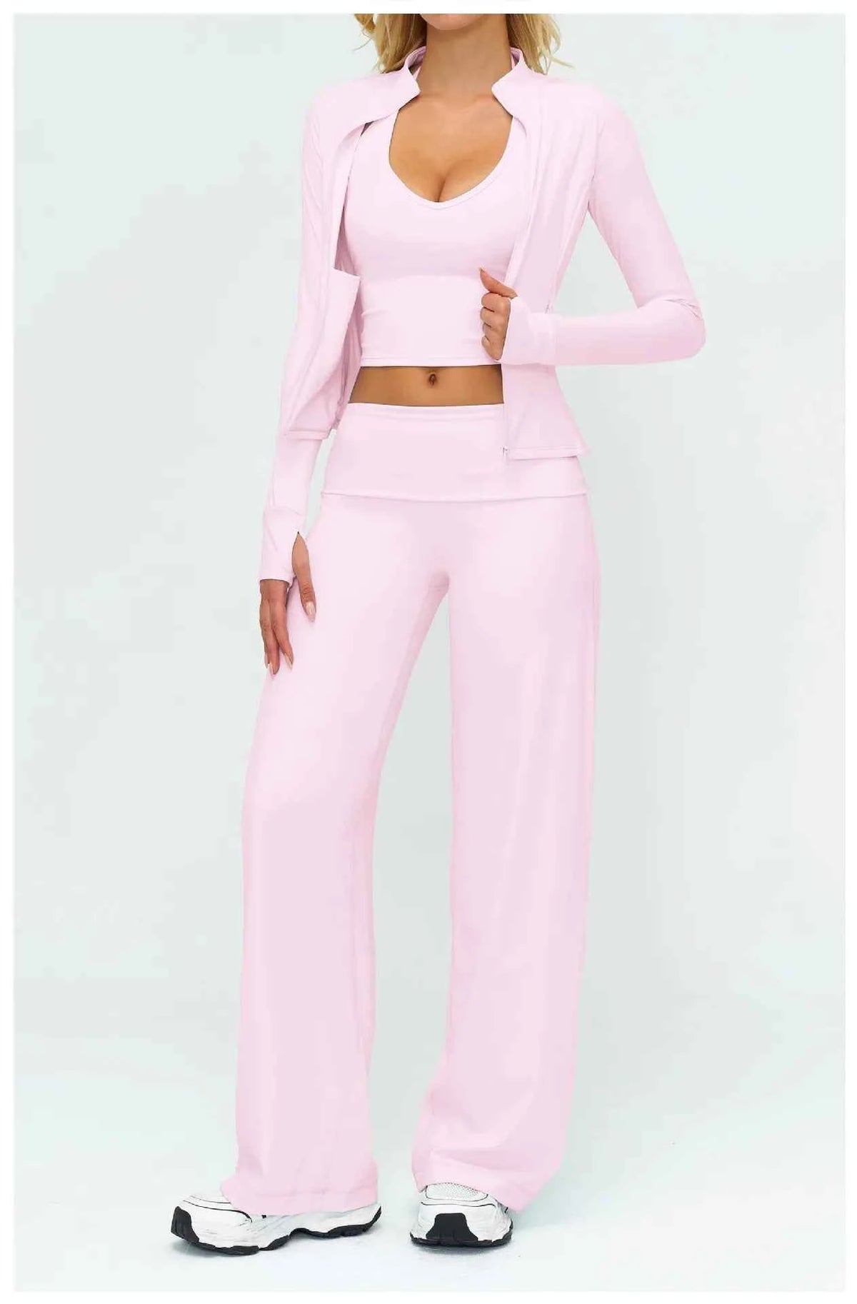 Womens Casual Yoga Tracksuit Set