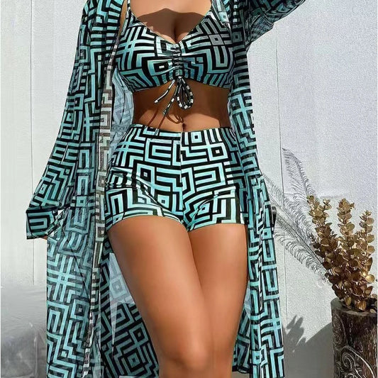 Bellanica - Vela 3-Piece Blue Bikini Set