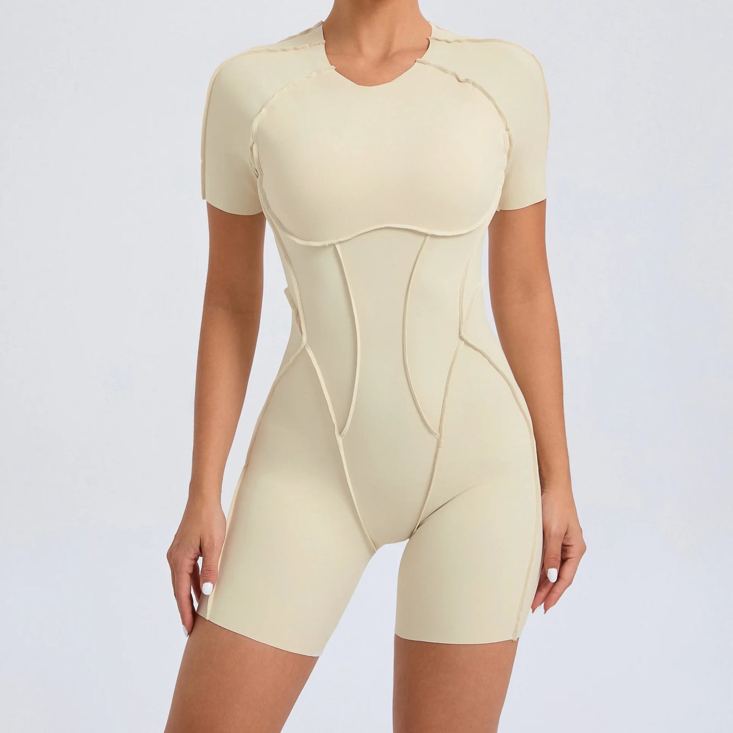Bellanica - One-piece padded backless slim jumpsuit