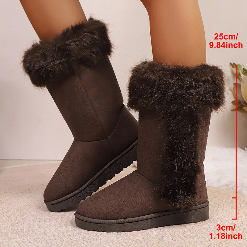 Bellanica - Plush faux fur boots